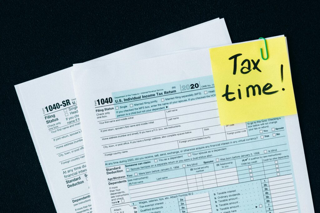 Image of tax forms in Things that I wish they had taught me in school article