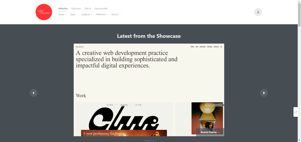 siteinspire is one of the best web design websites